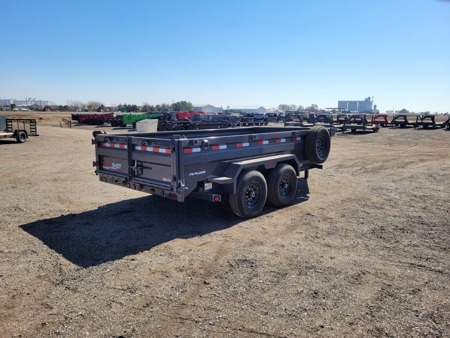 New 2026 Buckshot 83"x14' BP Dump Trailer W/2' Sides