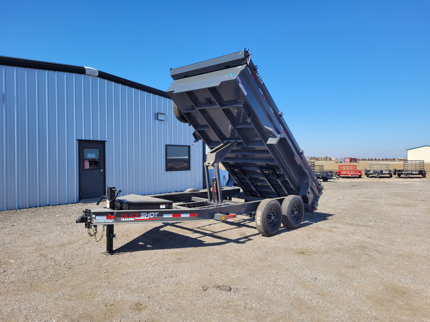 New 2026 Buckshot 83"x14' BP Dump Trailer W/2' Sides