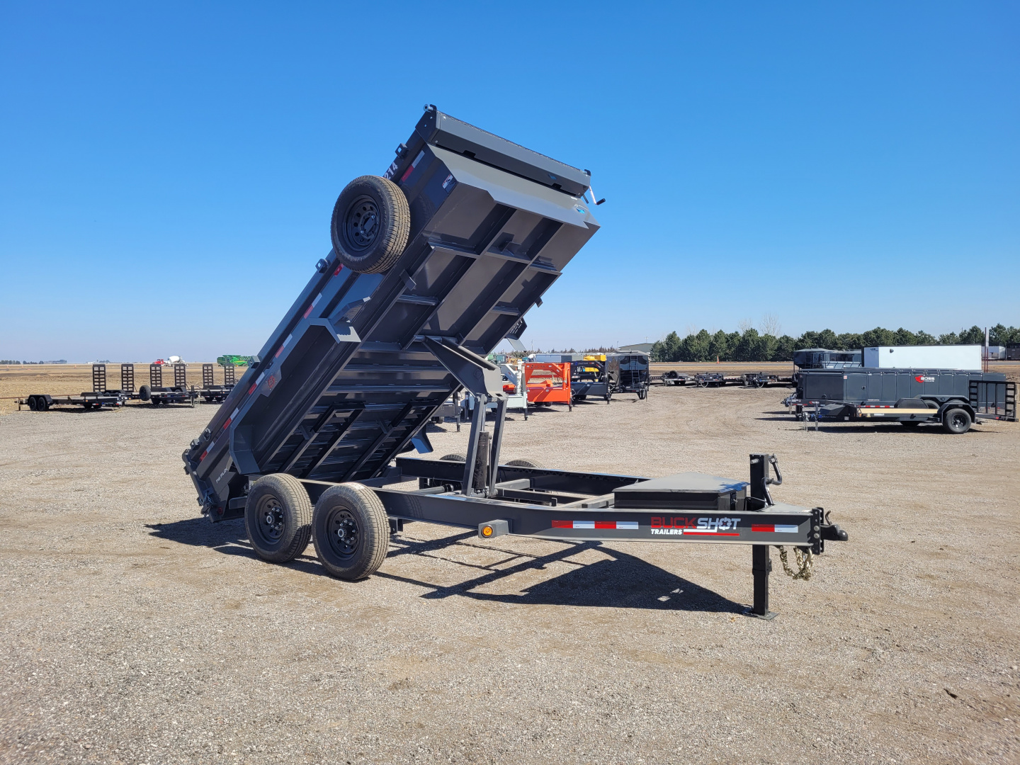 New 2026 Buckshot 83"x14' BP Dump Trailer W/2' Sides