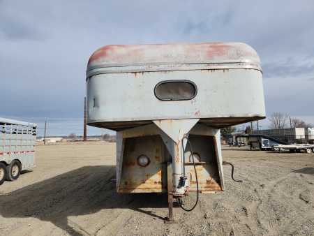 Used 1989 Bison Trailers 16' GN STOCK TRAILER