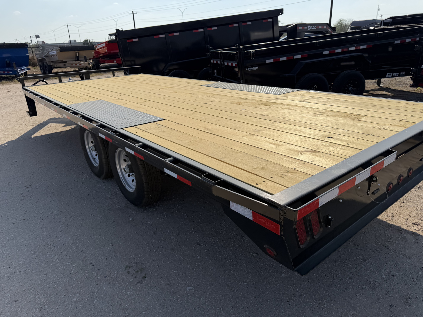 New 2026 East Texas Trailers 102x20ft Bumper Pull Flatbed Trailer