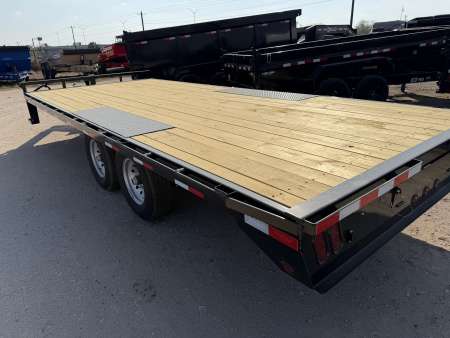 New 2026 East Texas Trailers 102x20ft Bumper Pull Flatbed Trailer