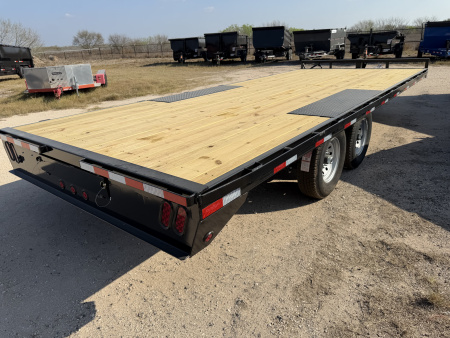 New 2026 East Texas Trailers 102x20ft Bumper Pull Flatbed Trailer