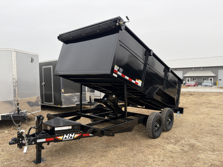 New 2026 H&H Trailers 7x14 4' Sided Dump Trailer