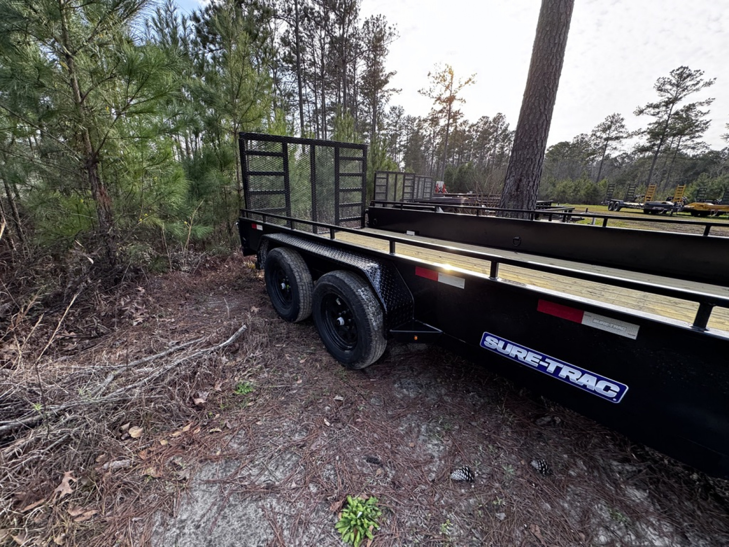 New 2026 Sure-Trac 7X16 STEEL HIGH SIDE 7K Utility Trailer