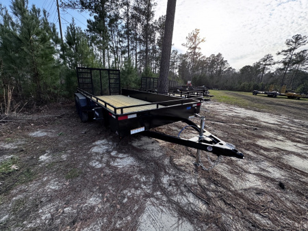 New 2026 Sure-Trac 7X16 STEEL HIGH SIDE 7K Utility Trailer