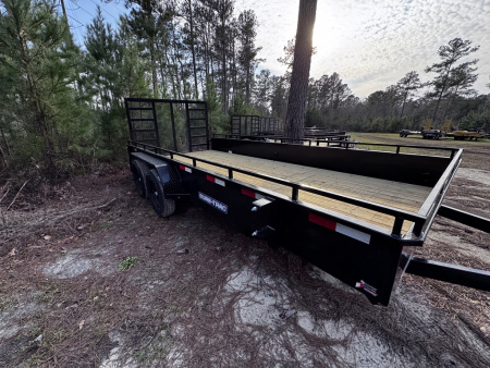 New 2026 Sure-Trac 7X16 STEEL HIGH SIDE 7K Utility Trailer