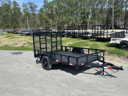 New 2026 Prospector 6.5x10 Utility Trailer with Spring Assist Tubing Gate