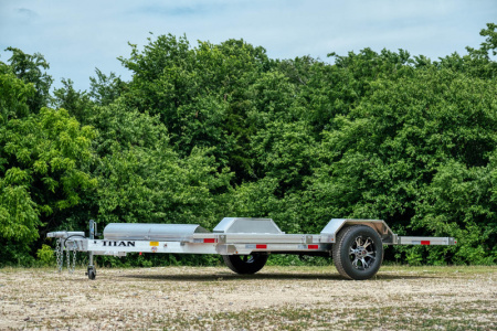 New 2026 Titan Trailer 14' Aluminum Tilt Utility Trailer