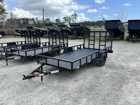 New 2026 Prospector 6.5x14 Utility Trailer, Spring Assisted Tubing Rear Gate