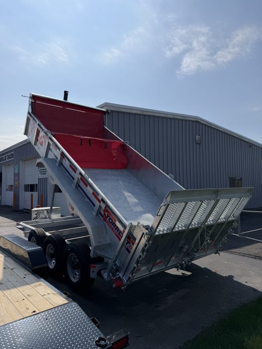 New 2026 N&N 7X16 Galvanized Tri-axle Dump Trailer 21K