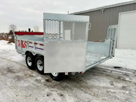 New 2026 N&N 7X16 Galvanized Tri-axle Dump Trailer 21K