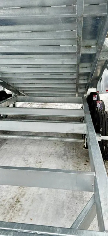 New 2026 N&N 7X16 Galvanized Tri-axle Dump Trailer 21K