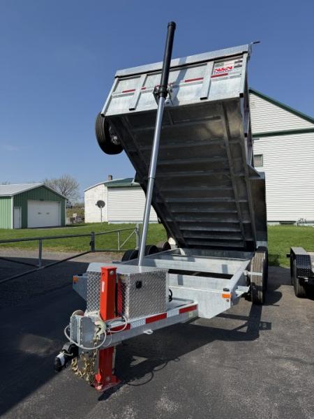 New 2026 N&N 7X16 Galvanized Tri-axle Dump Trailer 21K