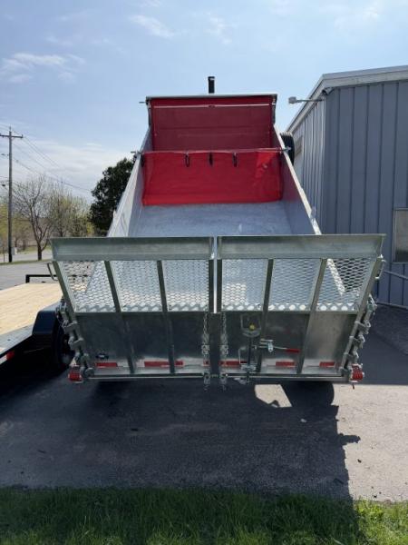 New 2026 N&N 7X16 Galvanized Tri-axle Dump Trailer 21K