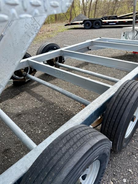 New 2026 N&N 7X16 Galvanized Tri-axle Dump Trailer 21K