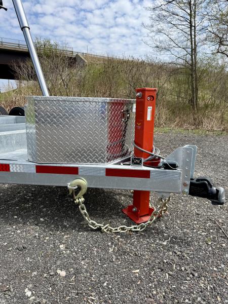 New 2026 N&N 7X16 Galvanized Tri-axle Dump Trailer 21K