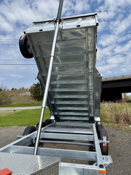 New 2026 N&N 7X16 Galvanized Tri-axle Dump Trailer 21K