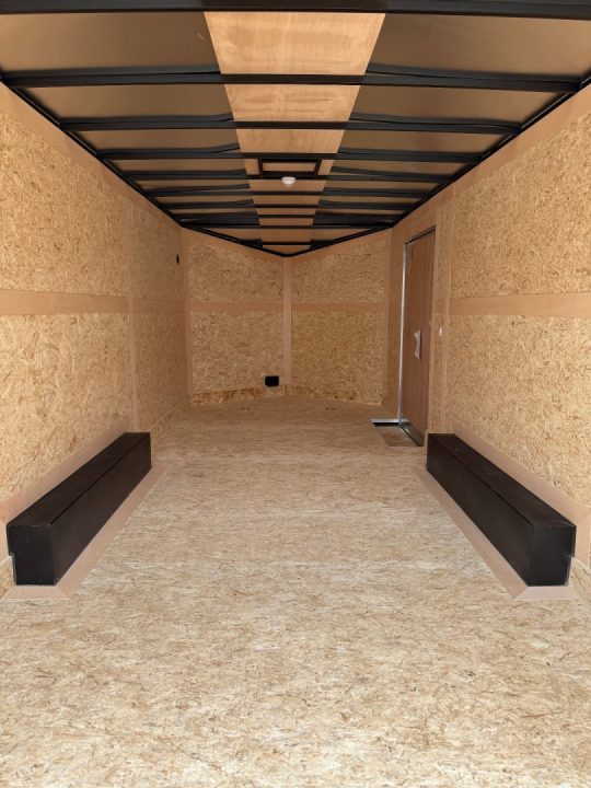 New 2026 Stealth 8.5 x 18 Enclosed Car Hauler with Ramp 7K GVW with 7ft interior DAMAGED !!!
