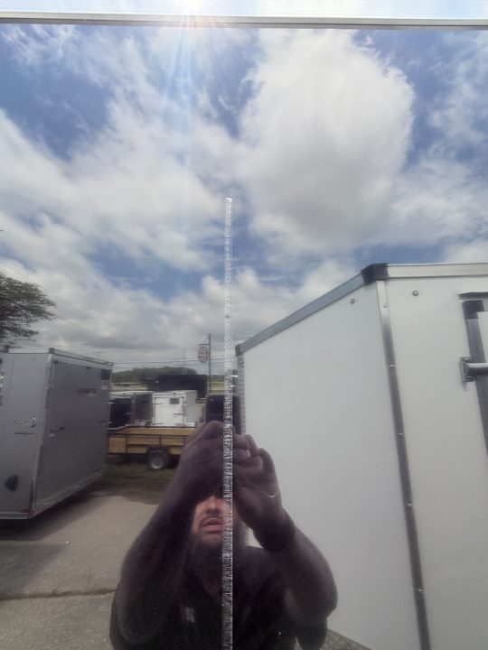New 2026 Stealth 8.5 x 18 Enclosed Car Hauler with Ramp 7K GVW with 7ft interior DAMAGED !!!