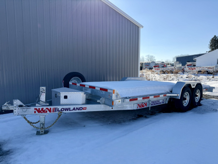 New 2026 N&N 7X20 Galvanized Lowland Tilt Trailer 15K