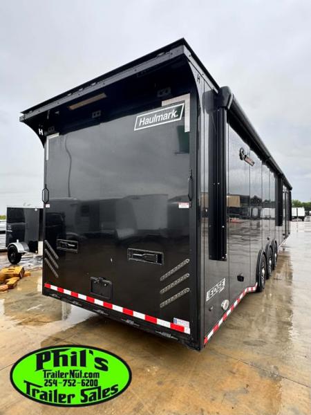 New 2026 Haulmark GOOSENECK 8.5X48 Car / Racing Trailer TWO ELECTRIC AWNINGS