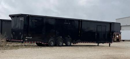 New 2026 Haulmark GOOSENECK 8.5X48 Car / Racing Trailer TWO ELECTRIC AWNINGS