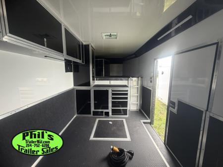 New 2026 Haulmark GOOSENECK 8.5X48 Car / Racing Trailer TWO ELECTRIC AWNINGS
