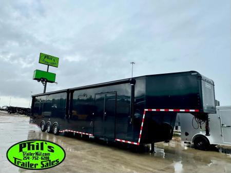 New 2026 Haulmark GOOSENECK 8.5X48 Car / Racing Trailer TWO ELECTRIC AWNINGS