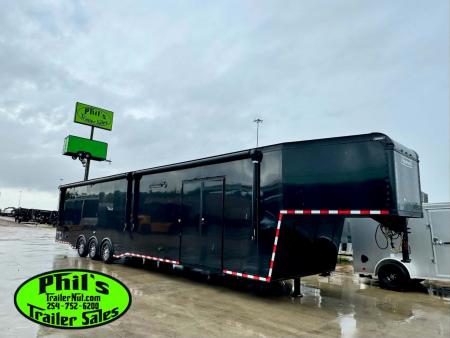 New 2026 Haulmark GOOSENECK 8.5X48 Car / Racing Trailer TWO ELECTRIC AWNINGS
