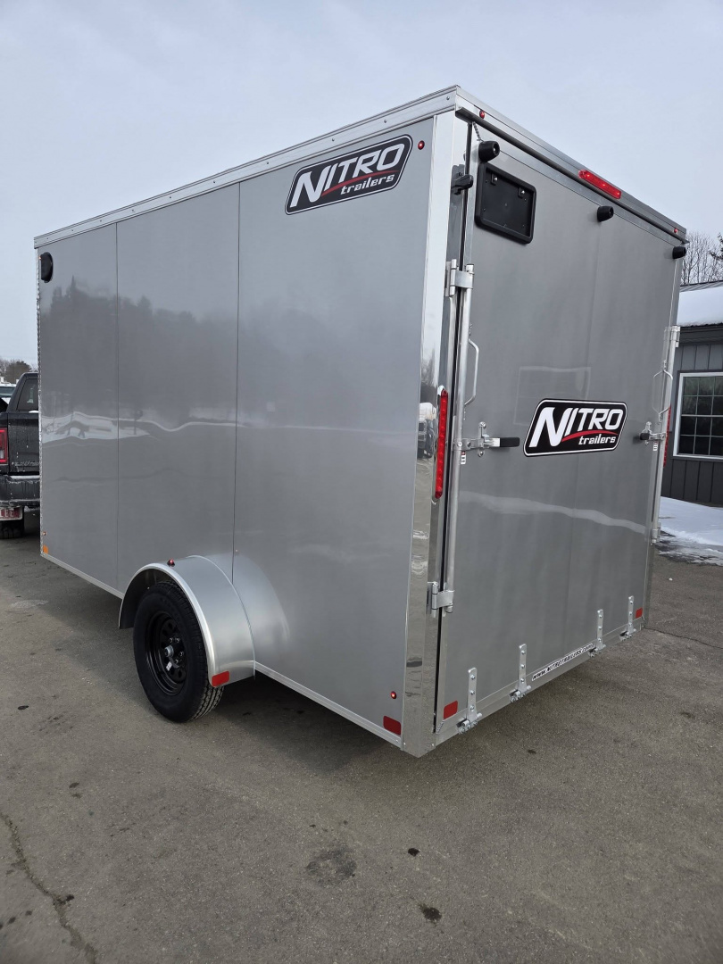New 2026 Nitro 7x12 sec v nose Cargo / Enclosed Trailer