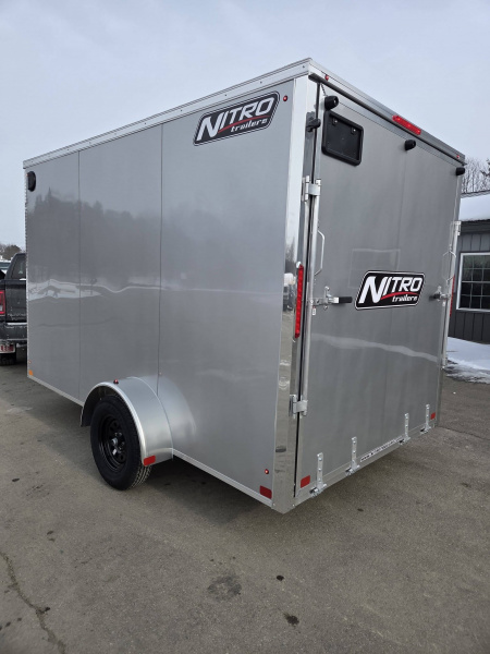 New 2026 Nitro 7x12 sec v nose Cargo / Enclosed Trailer