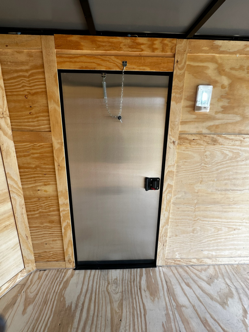New 2026 Luxe 6X10 -Enclosed Trailer -3500LB Single Axle -White Poly - Blackout