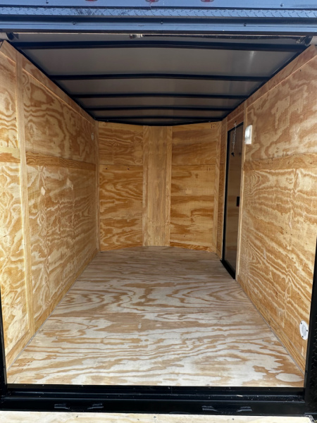 New 2026 Luxe 6X10 -Enclosed Trailer -3500LB Single Axle -White Poly - Blackout