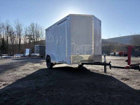 New 2026 WELLS CARGO 6x10 6'6  Interior Height Fasttrac Deluxe Cargo / Enclosed Trailer w/Ramp Door