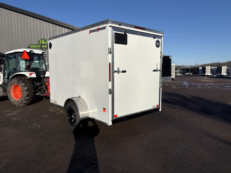 New 2026 WELLS CARGO 6x10 6'6" Interior Height Fasttrac Deluxe Cargo / Enclosed Trailer w/Ramp Door