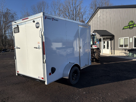 New 2026 WELLS CARGO 6x10 6'6" Interior Height Fasttrac Deluxe Cargo / Enclosed Trailer w/Ramp Door