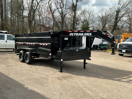 New 2025 PJ Trailers 83  x 16' Pro-Lift GN High Side (DT) 15.6K GVWR Dump Trailer