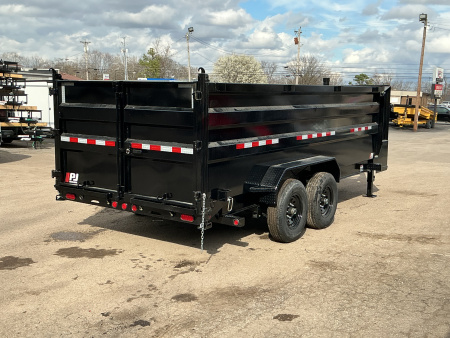 New 2025 PJ Trailers 83" x 16' Pro-Lift GN High Side (DT) 15.6K GVWR Dump Trailer
