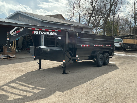 New 2025 PJ Trailers 83" x 16' Pro-Lift GN High Side (DT) 15.6K GVWR Dump Trailer