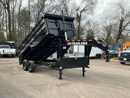 New 2025 PJ Trailers 83" x 16' Pro-Lift GN High Side (DT) 15.6K GVWR Dump Trailer