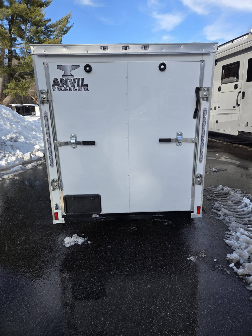 New 2026 Anvil 5x10 cargo trailer with rear ramp white Cargo / Enclosed Trailer