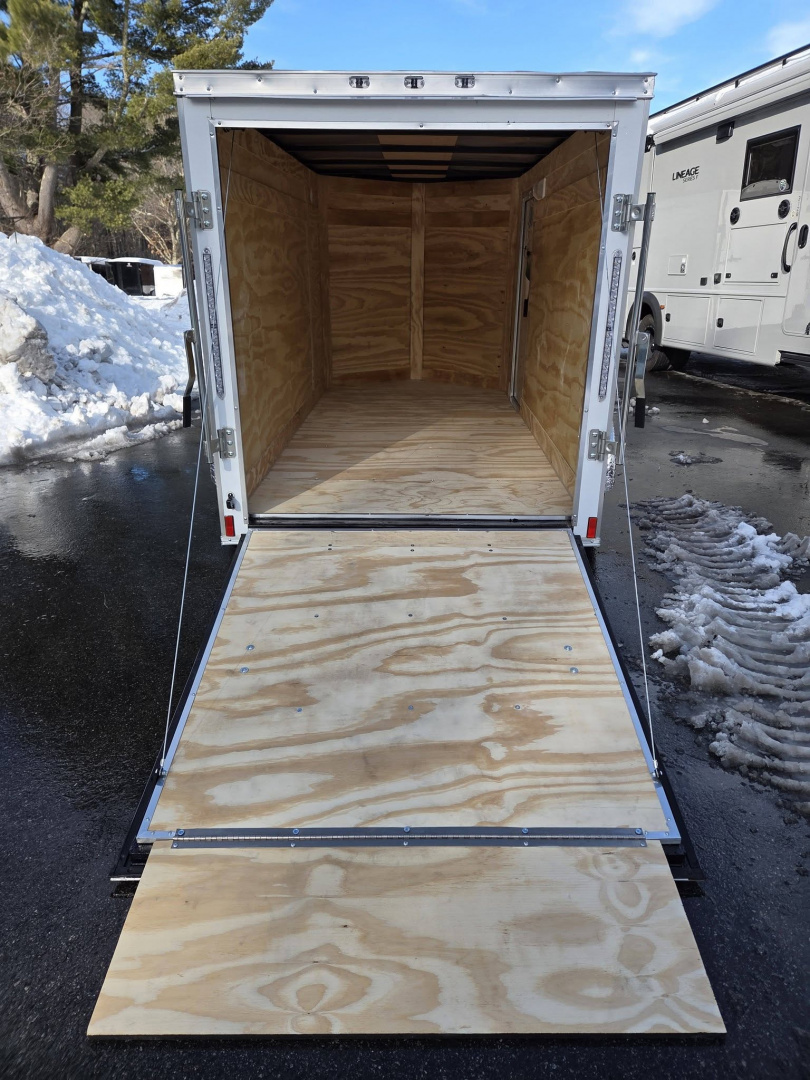 New 2026 Anvil 5x10 cargo trailer with rear ramp white Cargo / Enclosed Trailer