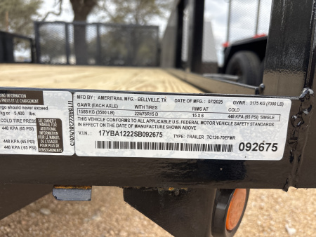 New 2025 Ranch King TC126-70EFMR Utility Trailer