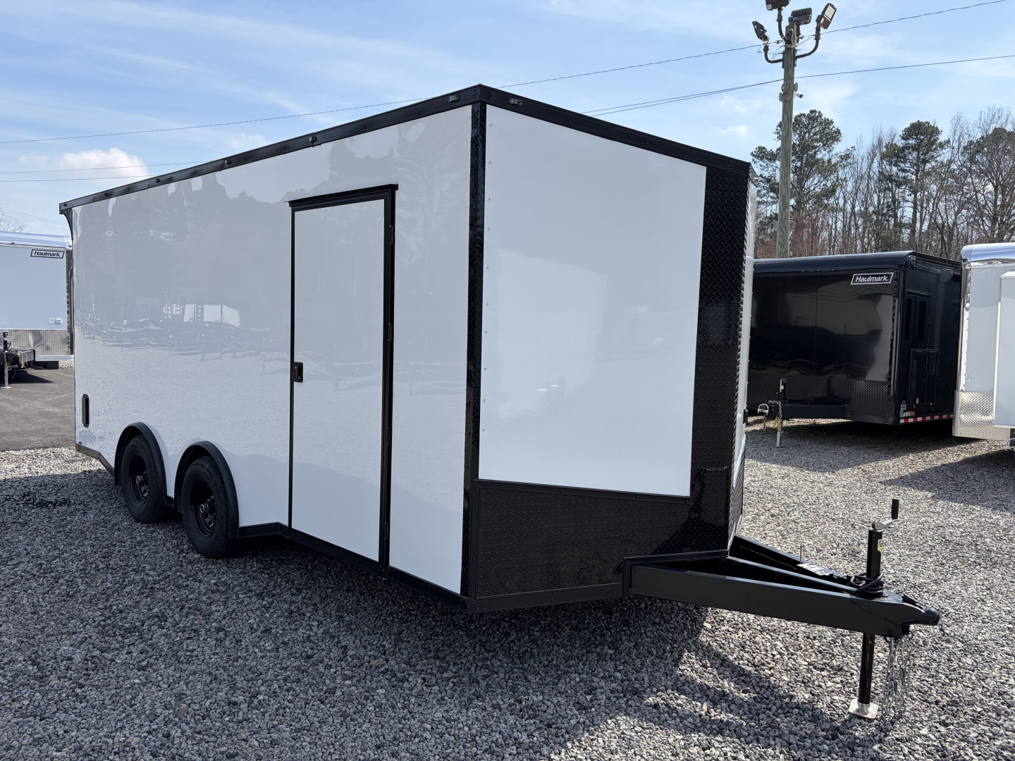 Used 2025 18' PowerLine Race Trailer, Finished Race Interior, Air Condition, 10K GVWR, Spread Axles