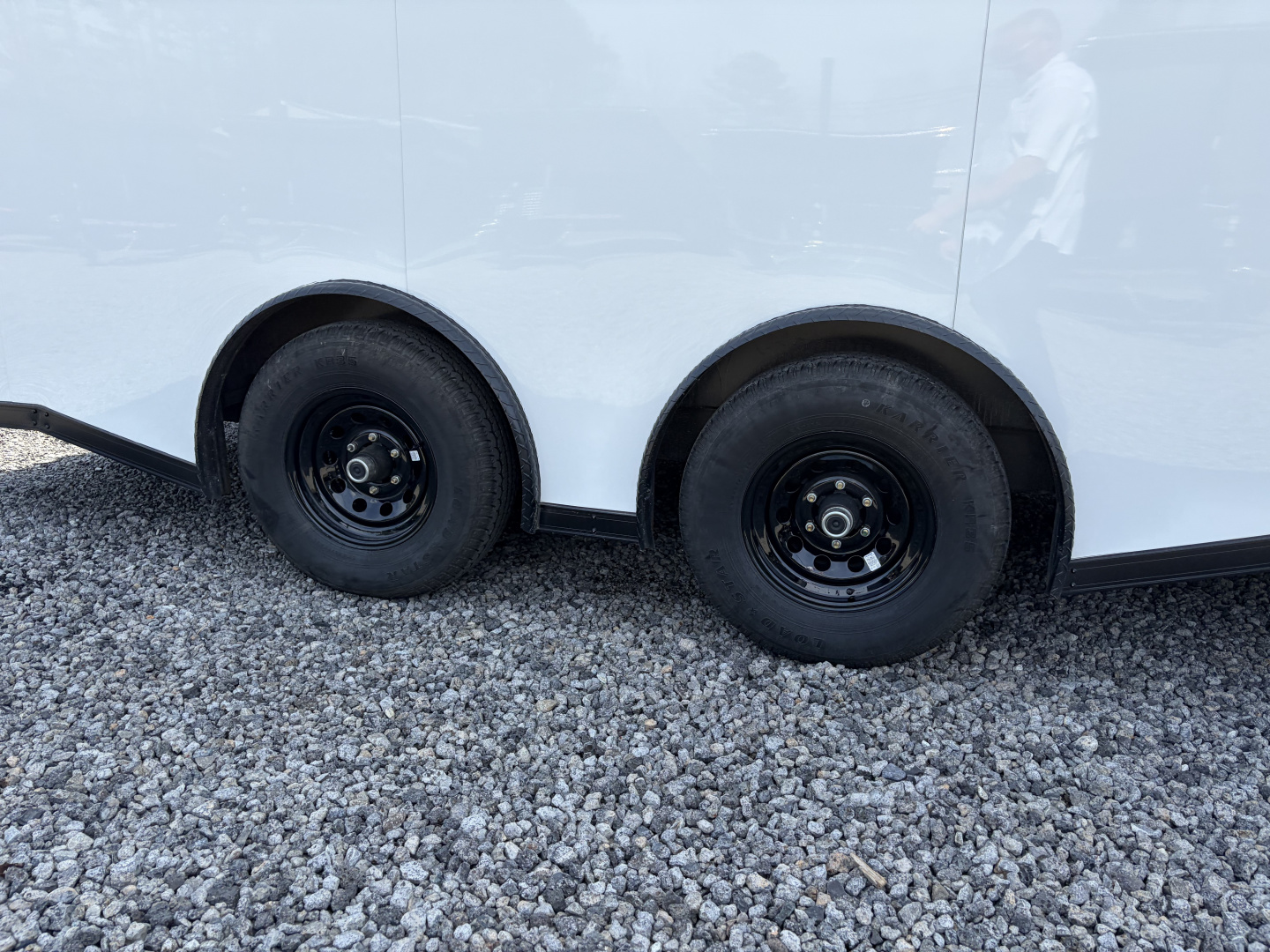 Used 2025 18' PowerLine Race Trailer, Finished Race Interior, Air Condition, 10K GVWR, Spread Axles