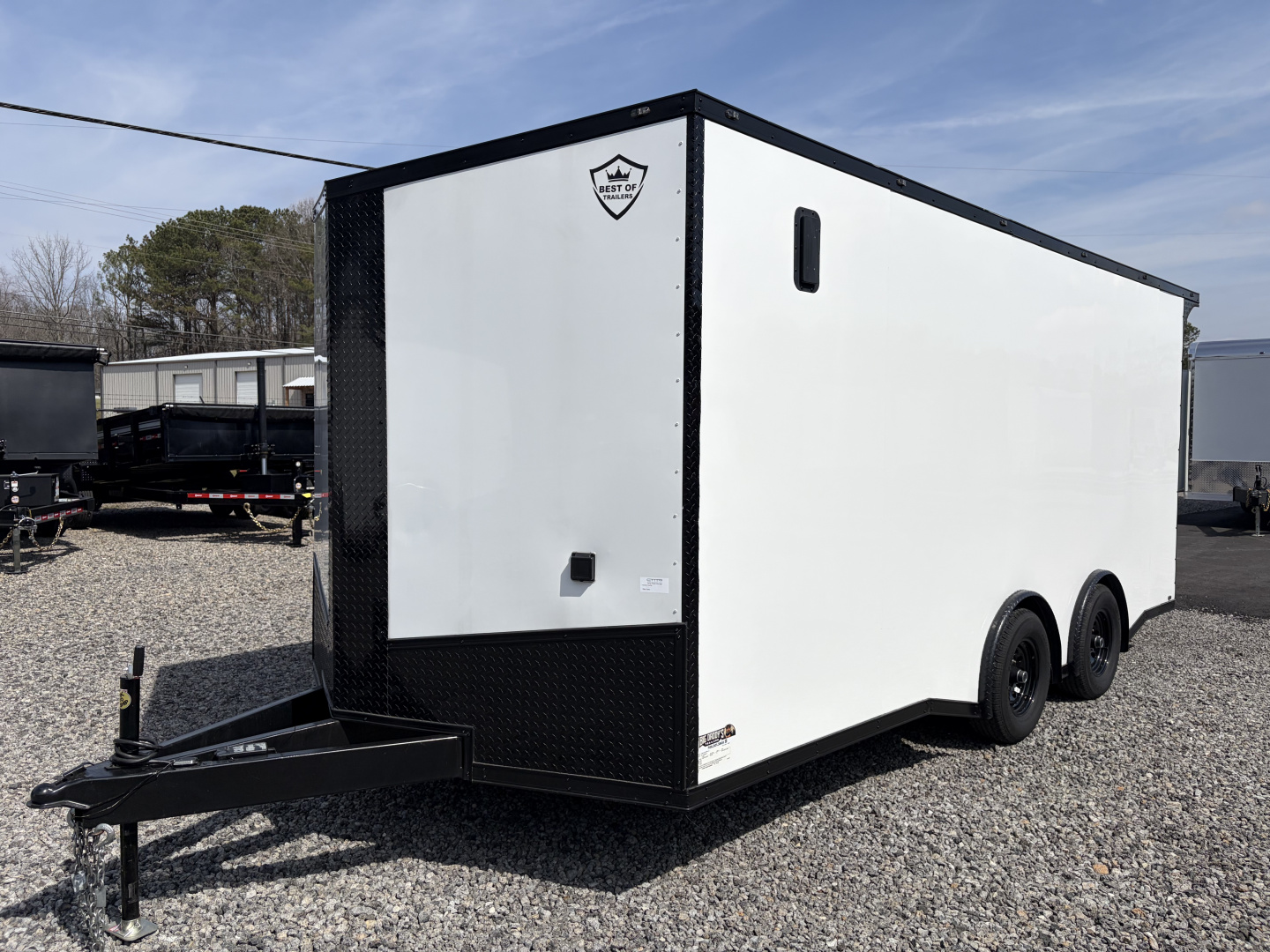 Used 2025 18' PowerLine Race Trailer, Finished Race Interior, Air Condition, 10K GVWR, Spread Axles
