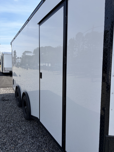 Used 2025 18' PowerLine Race Trailer, Finished Race Interior, Air Condition, 10K GVWR, Spread Axles