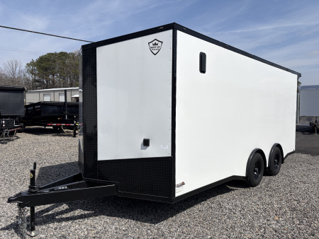 Used 2025 18' PowerLine Race Trailer, Finished Race Interior, Air Condition, 10K GVWR, Spread Axles
