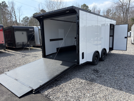Used 2025 18' PowerLine Race Trailer, Finished Race Interior, Air Condition, 10K GVWR, Spread Axles